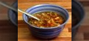 Cook a hot and sour Chinese soup