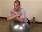Do back hyperextension exercises on a stability ball