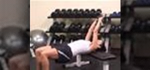 Do a dumbbell pullover back exercise
