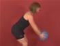 Exercise with standing back extension w/ medicine ball