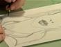 Draw a portrait on coquille paper - Part 8 of 15