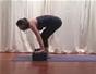 Practice yoga jump throughs from Down dog with blocks