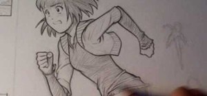Draw an anime/manga figure in motion