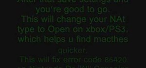 Fix error code 86420 and change your NAT type to open