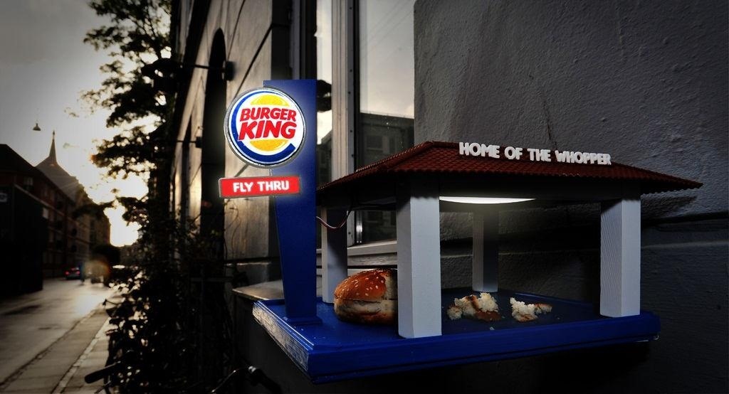 This DIY Burger King "Fly-Thru" Dishes Out Fast Food for the Birds