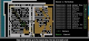 Build stone furniture and get rid of refuse and miasma in Dwarf Fortress