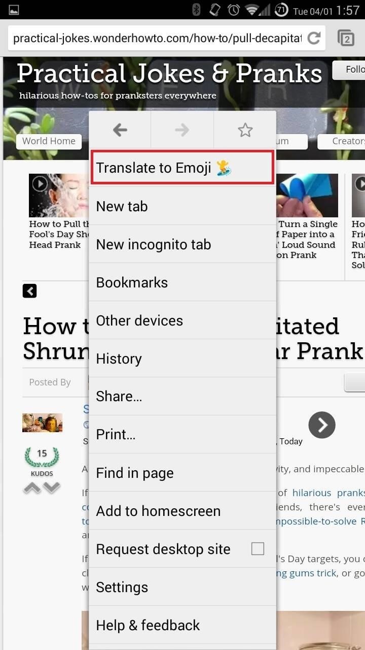 How to Translate Any Text into Emoji Using Google Chrome