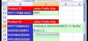 Extract a prefix from a product ID in Microsoft Excel