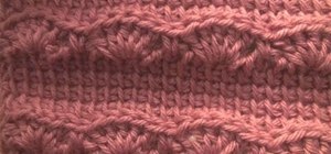 Crochet a scarf with a right-handed Afghan or Tunisian stich & a crochet shell
