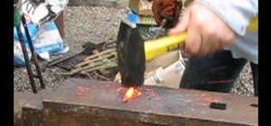 Draw out metal in blacksmithing