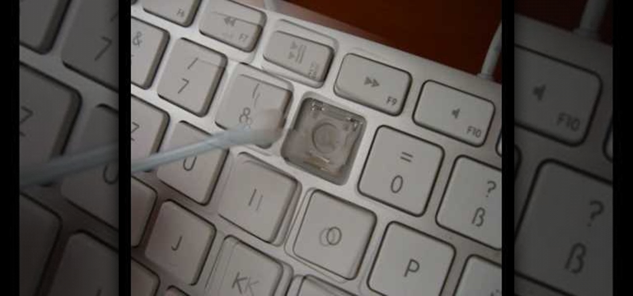 how to get stains off of a apple computer keyboard