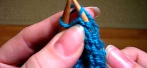 Knit the purl stitch in Eastern European fashion