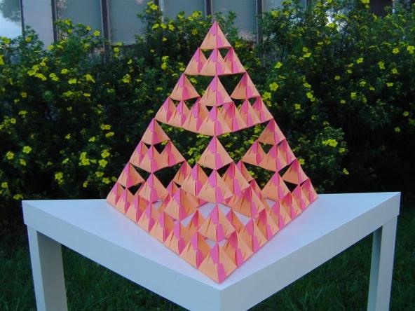Math Craft Monday: Community Submissions (Plus How to Make a Modular Origami Intersecting Triangles Sculpture)