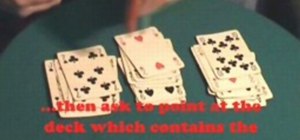 Perform the three decks magic card trick