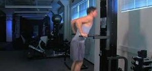 Practice fast triceps dips on a Gravitron machine