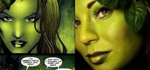 Create a sexy "Batman" Poison Ivy makeup look for Halloween