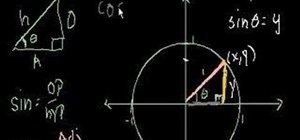 Define trigonometric functions with a unit circle