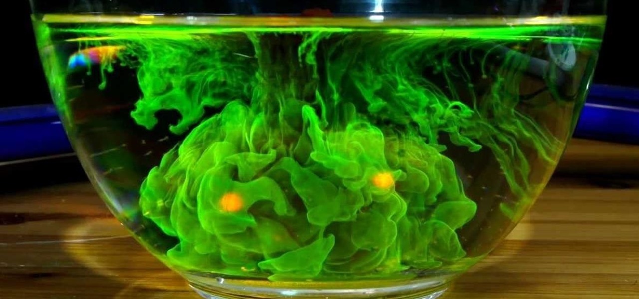 Make Fluorescent Water Monsters Using Fluorescein from Highlighter Markers