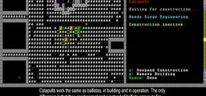 Use siege weapons and disarm enemies in Dwarf Fortress