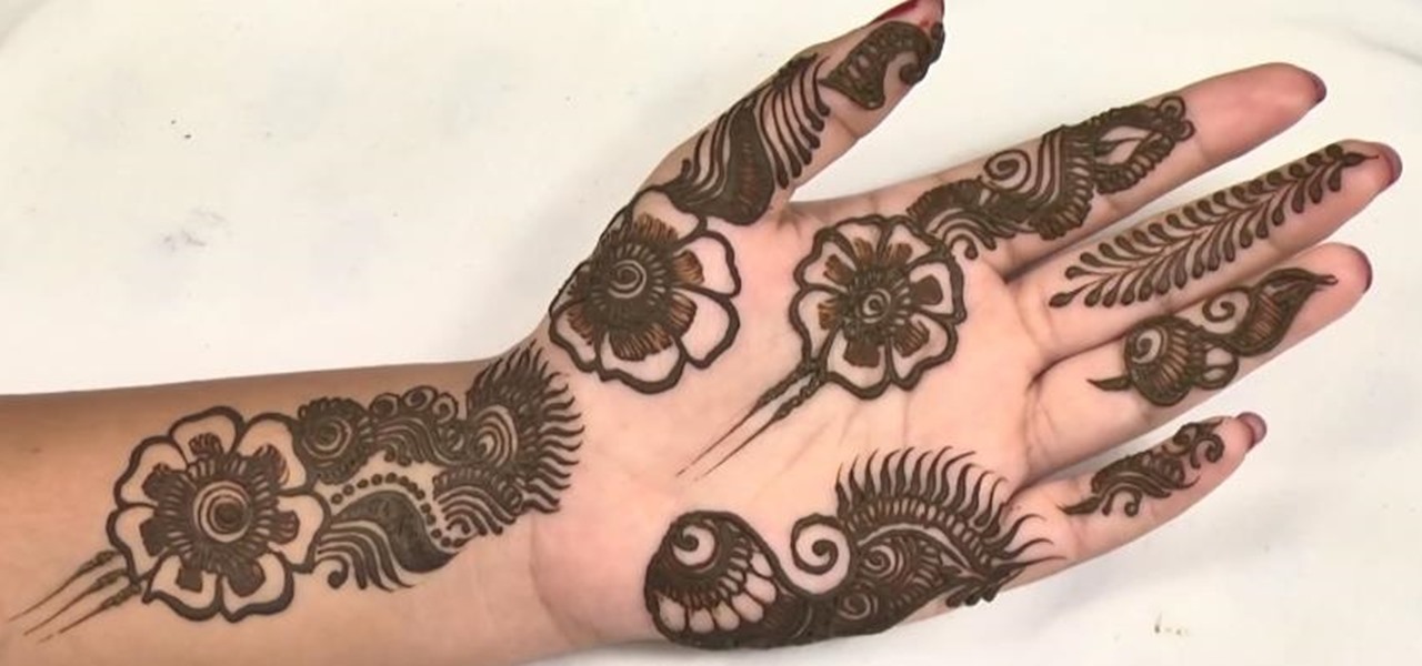 Do Flower Henna Design in Just 20 Mins