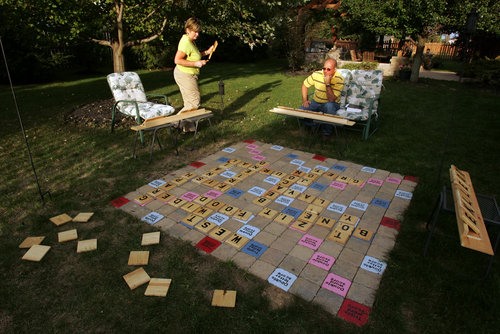 I wish we had Lawn Scrabble.