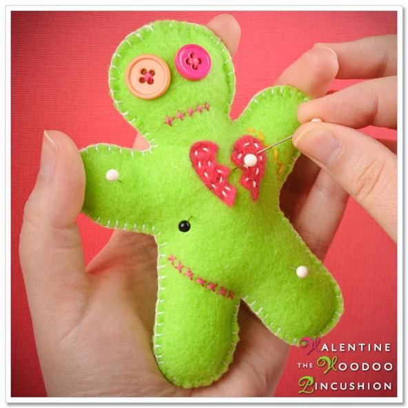 How to Make a Voodoo Pincushion Doll for Valentine's Day Angst