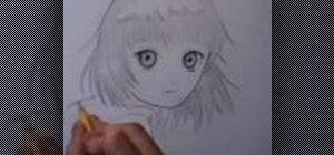 Shade a drawing of an anime/manga girl