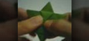 Fold a hexagonal, six-point paper star with origami