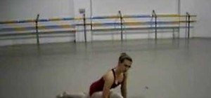 Do middle splits in gymnastics