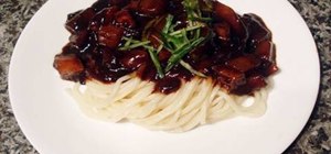 Make Korean Ja Jang Myun, noodles with blackbean sauce