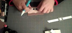 Make a little paper pilgrim out of a Top Note die and cardstock