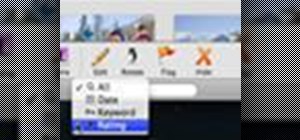 Add keywords, ratings or flags to photos in iPhoto '09