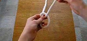 Tie the honda knot (also known as the lasso knot)