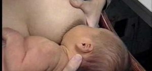 Find a good latch on position for breastfeeding