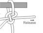 Tie the mooring hitch knot for boating