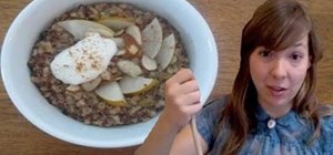 Make healthy quinoa and barley porridge for breakfast