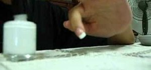 Create a French manicure using normal tape