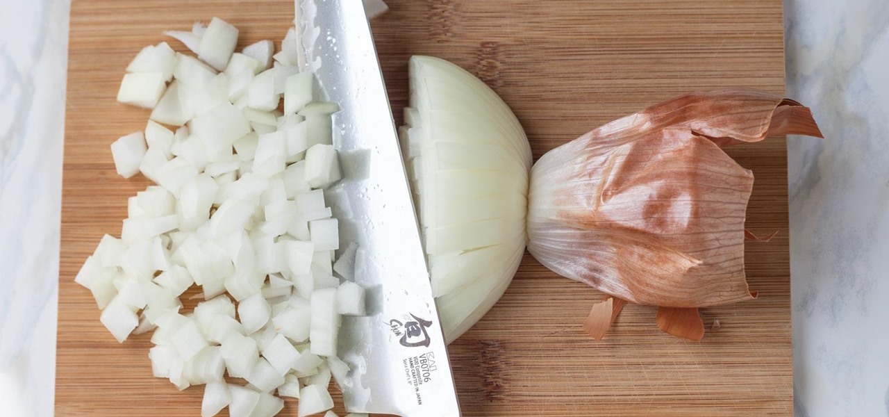 Dice an Onion Faster by Using Its Root as a Handle