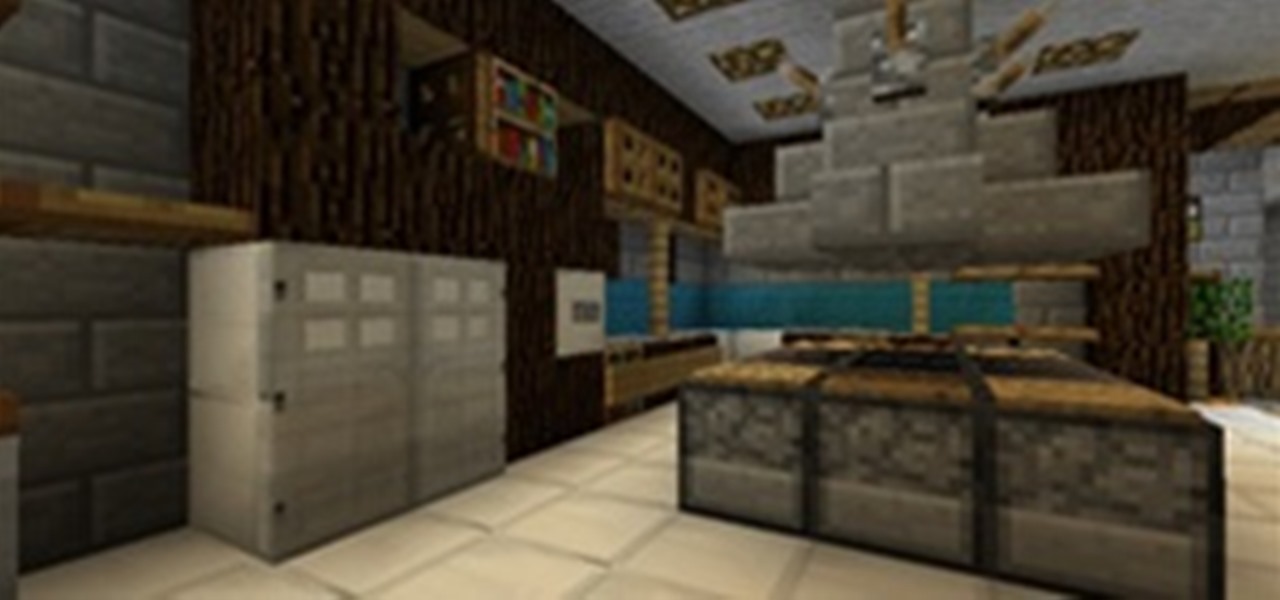 Come Make A Functioning Kitchen In, What Kind Of Wood Do You Use To Make Kitchen Cabinets In Minecraft