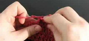 Make a double crochet stich