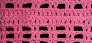 Do a left handed mesh crochet pattern stitch