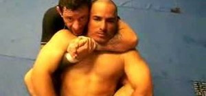 Do the choke arm bar combo in Brazilian Jiu-Jitsu