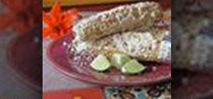 Make grilled Mexican corn with queso fresco cheese, street-vendor style