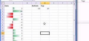 Conditionally format cell data bars in MS Excel 2010