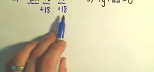 Solve basic linear equations in algebra