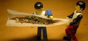 Roll a joint (as instructed by some little LEGO men)