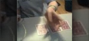 Perform the magic Invisible Palm card trick