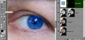 Change eye color using Photoshop