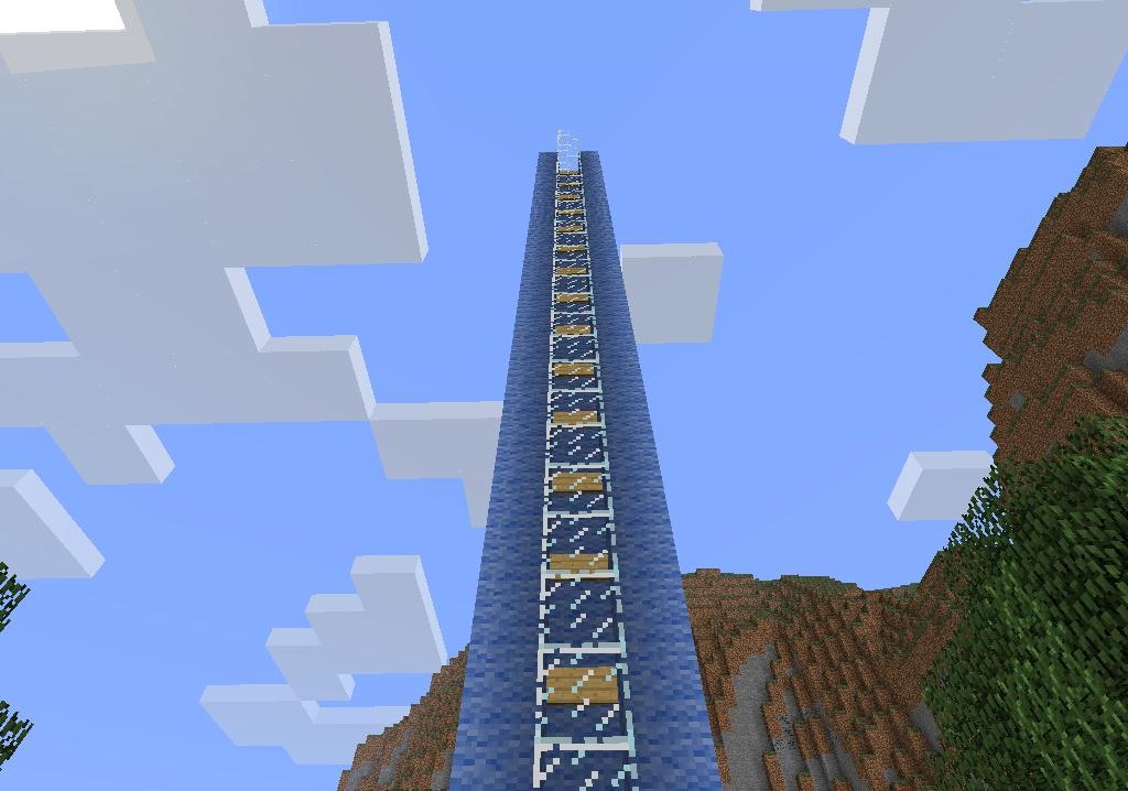 How to Build a Water Elevator in Minecraft