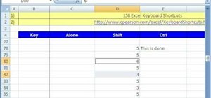 Use keyboard shortcuts in Excel on a Windows PC